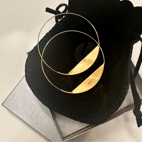 14K Gold Lana Jewelry Eclipse Magic Hoops - Picture 3 of 5